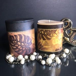 Tropical Follage Oval Candle